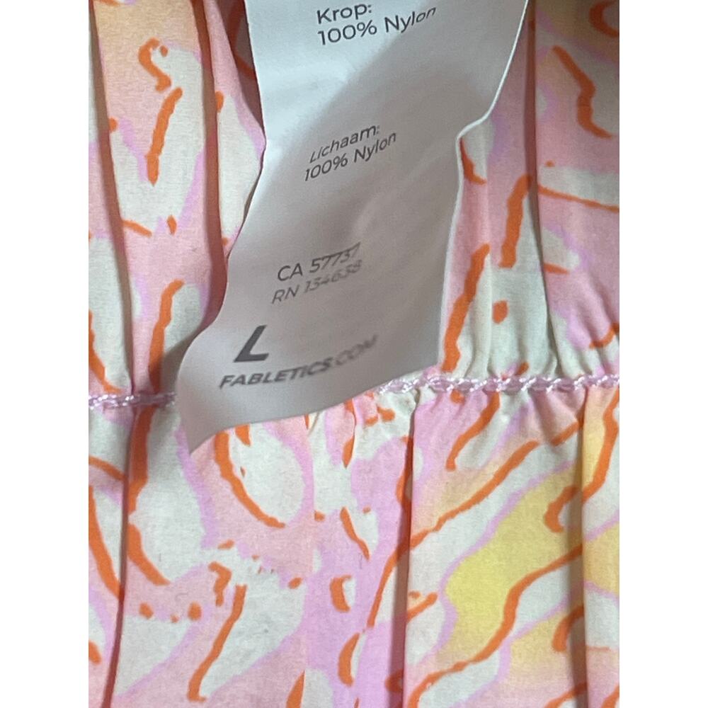 NEW Fabletics Multicolor Ultra High Waisted Piped Activewear Running Short Sz L - Picture 4 of 4
